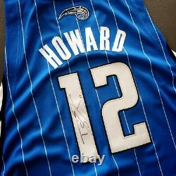 100% Authentic Dwight Howard Adidas Magic 09 10 Game Worn Signed Jersey used