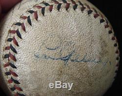 1920's BABE RUTH & LOU GEHRIG SIGNED BASEBALL GAME USED BALL PSA/DNA CERT