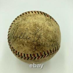1930 Brooklyn Dodgers (Robins) Signed Game Used Baseball Babe Herman JSA COA