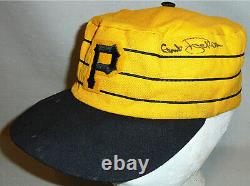 1970's -Pittsburgh Pirates- Game Used Signed/Autograph Pillbox Baseball Hat/Cap