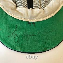 1970's Reggie Jackson Signed Game Used New York Yankees Baseball Hat Cap