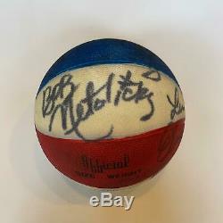 1974-75 Indiana Pacers Team Signed Game Used ABA Basketball