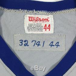 1974 Chicago Cubs Tom Dettore Game Used Worn Road Jersey Signed By Milt Pappas