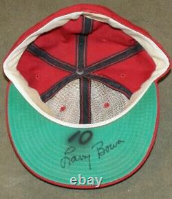 1975 Larry Bowa Signed Philadelphia Phillies Game Worn Used Baseball Cap Hat JSA