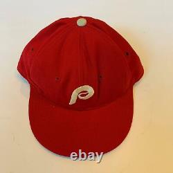 1980 Del Unser Signed Game Used Philadelphia Phillies Hat Cap Beckett COA & PSA