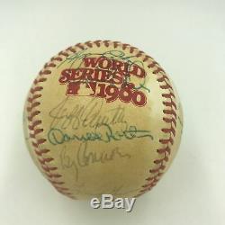 1980 Kansas City Royals Team Signed World Series Game Used Baseball PSA DNA COA