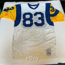 1980's Flipper Anderson Signed Rookie Game Used Los Angeles Rams Jersey JSA COA