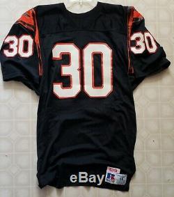 1980s Cincinnati Bengals Ickey Woods signed GAME USED ISSUED Jersey AUTO