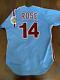 1983 Pete Rose Phillies Game Used Worn & Signed Baseball Jersey Sgc Loa