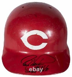 1985-1986 Barry Larkin Game Used & Signed Cincinnati Reds Batting Helmet