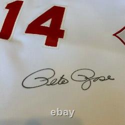 1985 Pete Rose Signed Game Used Cincinnati Reds Jersey JSA & Grey Flannel COA