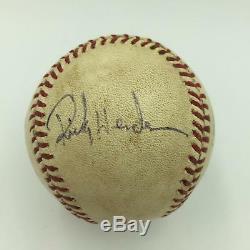 1987 All Star Game Don Mattingly Rickey Henderson Signed Game Used Baseball JSA