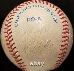 1990 KIRBY PUCKETT Signed Game Used Baseball Minnesota Twins White Sox vtg HOF