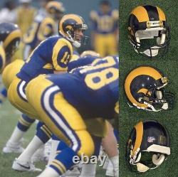 1991-93 La Rams Game Used/issued Riddell Vsr-3 Helmet Jim Everett Autographed