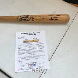1991-97 Craig Biggio Signed Game Used Baseball Bat PSA DNA GU 9 Houston Astros