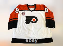 1992-93 Flyers Eric Lindros Game Worn Used Signed Rookie Hockey Jersey