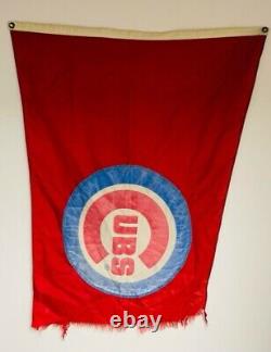 1994 Chicago Cubs Harry Caray Signed Wrigley Field Game Used Flags Lot Of 2