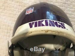 1996 John Randle Vikings Game Used/Signed John Randle Sacks #93 Helmet With COA