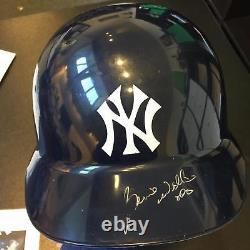 1998 Bernie Williams Signed Game Used New York Yankees Helmet PSA DNA & JSA COA