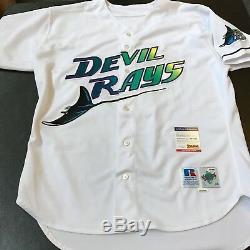 1999 Wade Boggs 3000 Hit Season Signed Game Used Tampa Bay Devil Rays Jersey PSA