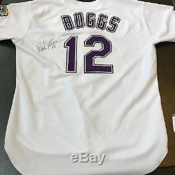 1999 Wade Boggs 3000 Hit Season Signed Game Used Tampa Bay Devil Rays Jersey PSA