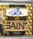 1/1 Superfractor Game Used/worn Saints Patch 2011 Topps Finest Drew Brees Auto