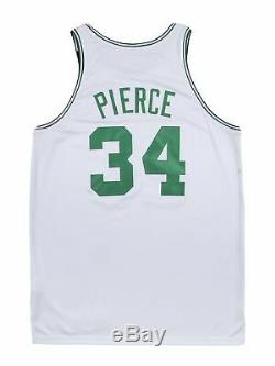 2000-2001 Paul Pierce Game Used and Signed Boston Celtics Home Jersey with Dorot