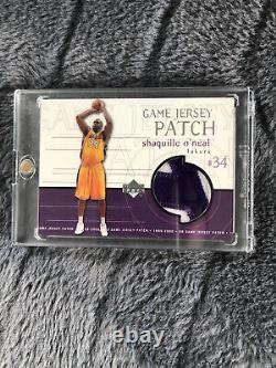 2000 upper deck Shaquille ONeil Game Used Jersey Patch GJP22