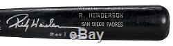 2001 Rickey Henderson H&B Game Used & Signed Bat PSA/DNA GU 9