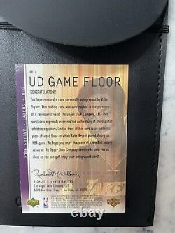 2001 UD Hardcourt Kobe Bryant Game Floor On Card Auto Lakers Legend