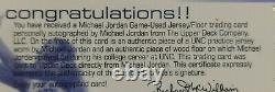 2001 Ud Michael Jordan Championship #'d /23 Auto Game Used Jersey Floor