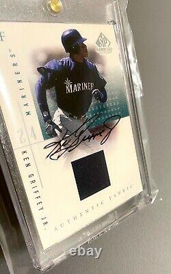 2001 Upper Deck Ken Griffey Jr Auto Sp Game Used Signed Jersey Autograph