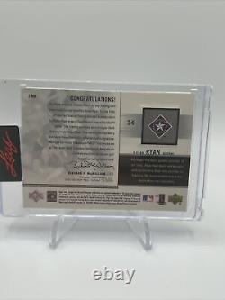 2001 Upper Deck UD Nolan Ryan Signed Game Used Jersey OnCard Autograph Auto /200