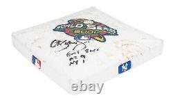 2001 World Series Game 1 Game Used Base Signed By Curt Schilling Steiner COA