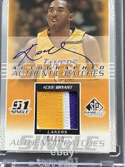 2003-04 Kobe Bryant Upper Deck Sp Game Used Patch Auto /50 Ultra Rare Lakers SP