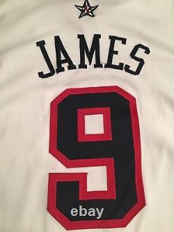 2003-04 LEBRON JAMES Game Worn/Used Signed Team USA Jersey Rookie RC UDA Grade 9