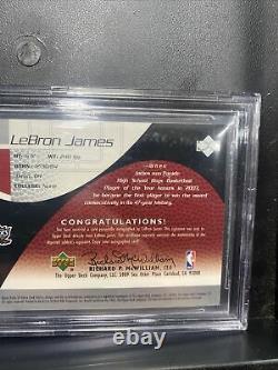 2003-04 SP Game Used ROOKIE Exclusives LeBron James RC BGS 9/10 MINT /100 #RE1
