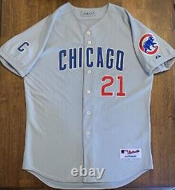 2003 Chicago Cubs Sammy Sosa Signed Game Used Majestic Road Jersey Size 48
