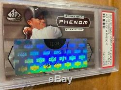 2003 SP Game Used Golf Tiger Woods Marks of a Phenom Autographed