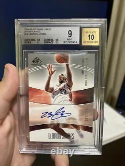 2004-05 SP Game Used LeBron James Significance Auto 42/100 BGS 9/10