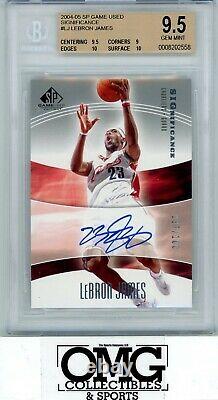 2004-05 SP Game Used Significance Auto Lebron James /100 BGS 9.5 WOW
