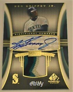 2004 SP Game Used KEN GRIFFEY, JR. Significant Numbers AUTO & PATCH 1/50