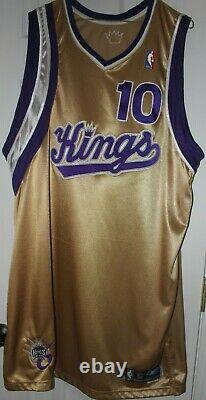 2005-06 Mike Bibby Game Used Gold Alternate Sacramento Kings Jersey, Autographed