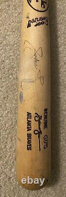 2005 Signed ANDRUW JONES GAME USED Bat Atlanta Braves MLB AJ Holo