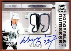 2006-07 UD The Cup Honorable Numbers WAYNE GRETZKY Auto game used Patch #32/99