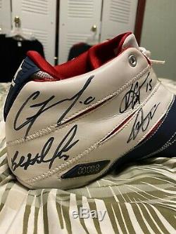 2006 All-Star Game Dwyane Wade Game Used Shoes Signed by East and West Teams