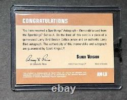 2007 Sport Kings Larry Bird Auto Autograph Signed Game Used Jersey Patch HOF
