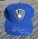 2008 Milwaukee Brewers Ted Simmons' Signed Game Used Worn #9 Cap Hat Hof 2020