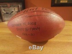 2008 Pittsburgh Panthers Pitt/Navy Game Used Football Signed DAVE WANNSTEDT Rare