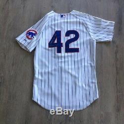 2009 Alfonso Soriano Chicago Cubs Game Used Worn Signed Jersey # 42 Robinson Day